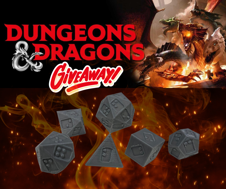Custom Braille Dungeons and Dragons Dice Set GIVEAWAY LoganTech