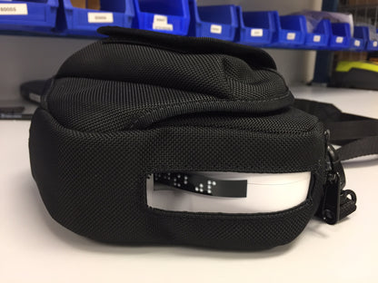 Braille Label Maker Carrying Case with handy tape exit flap