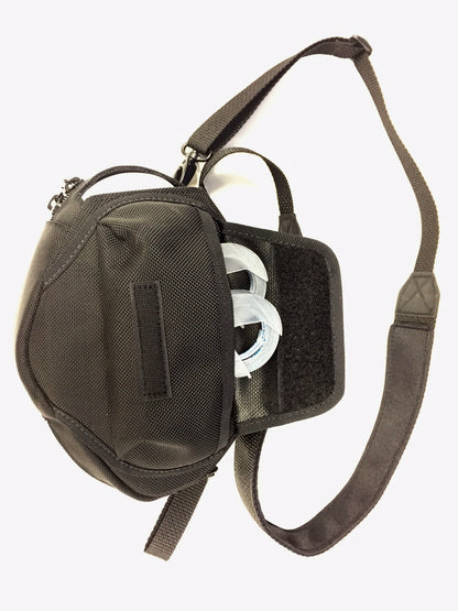 Braille Label Maker Carrying Case showing tape pocket 