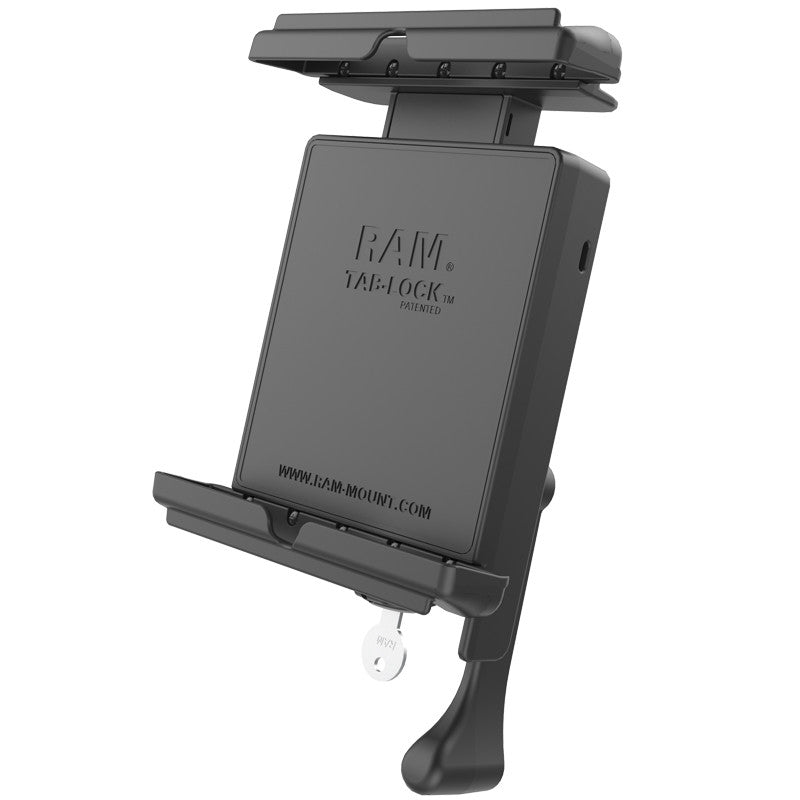 Quick Release Cradle, Tab-Lock, iPad mini 1-3 in Most Cases